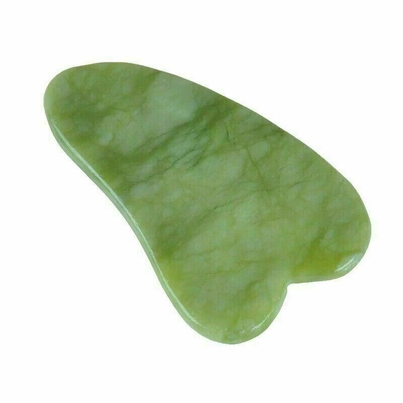 Green Jade Gua Sha Board - Custom Facial Body Scraping Massage Beauty Tool