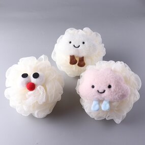 Mesh Loofah Sponge - Soft Body Shower Exfoliator Bath Scrubber Tool