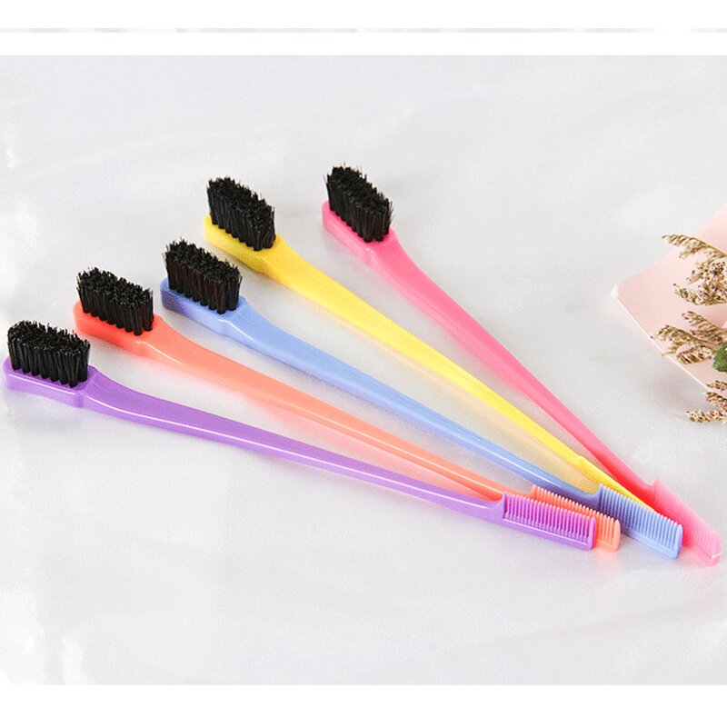 2-in-1 Eyebrow Comb - Double-Sided Edge Control Sustainable Nylon Hair Tool