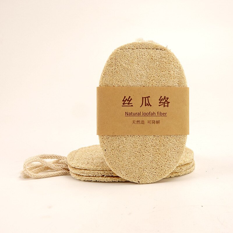 Biodegradable Loofah Sponge - Natural Kitchen Dish Scouring Pad Eco-Friendly Tool