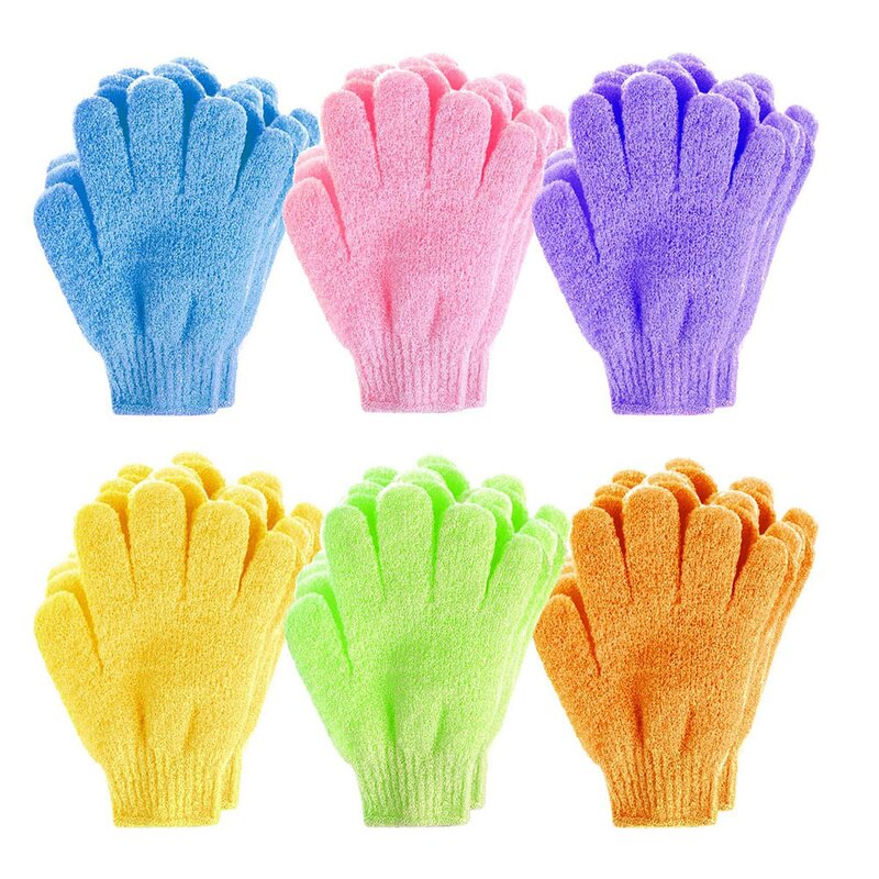 Loofah Bath Glove - Hand Exfoliating Body Scrubber Dead Skin Remover Tool