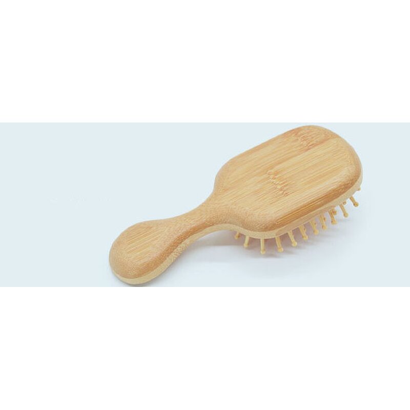Bamboo Scalp Comb - Mini Square Massage Anti Static Hair Grooming Tool