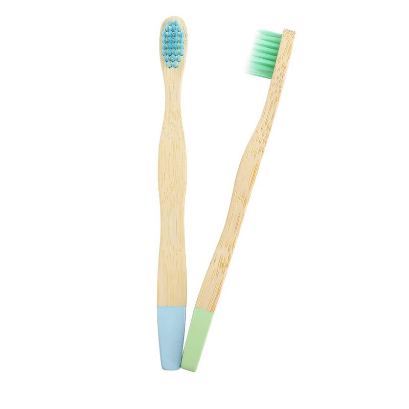 Kids Bamboo Toothbrush - Eco-Friendly BPA-Free Soft Bristle Travel Dental Tool