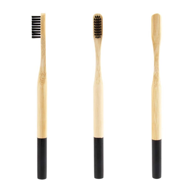 Bamboo Toothbrush - Eco-friendly Travel Biodegradable with Holder Dental Tool