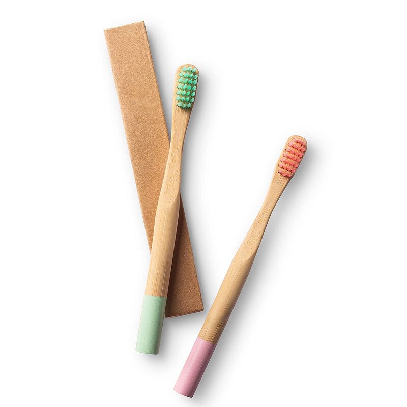Bamboo Toothbrush - Wholesale Adult Child Activated Charcoal Medium Bristle