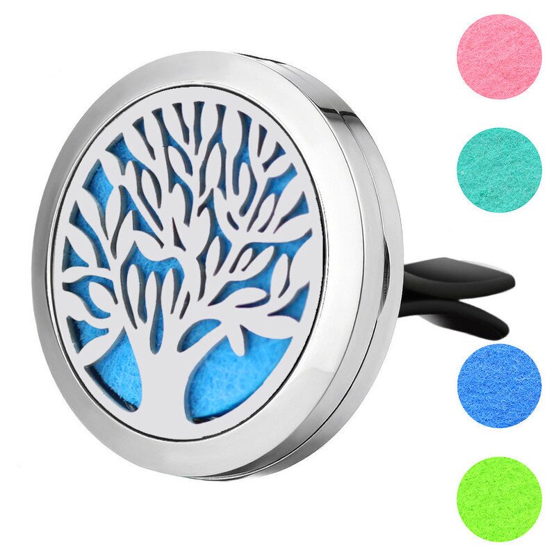 Car Air Freshener - 30mm Stainless Steel Vent Clip Essential Oil Diffuser