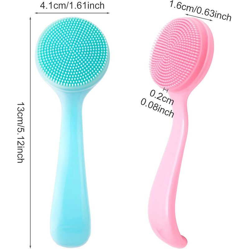 Silicone Face Brush - Manual Skin-Friendly Waterproof Blackhead Exfoliator Tool