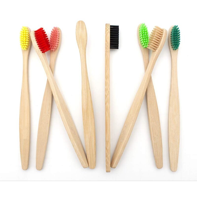 Charcoal Toothbrush - Wholesale Adult Bamboo Hotel Custom Logo Dental Tool