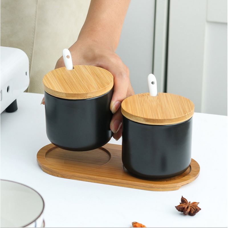 Ceramic Spice Rack Set - Herb & Spice Tool Kitchen Organizing Storage Tool