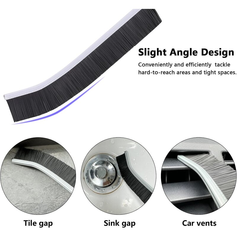 Crevice Cleaning Brush - 4Pcs Bristle Multifunctional Kitchen Bathroom Grout Tool