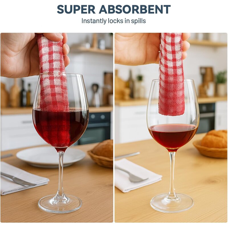 Cotton Dishcloth - 100% 12x12 Inch Mixed Color Kitchen Wash Cloth Set