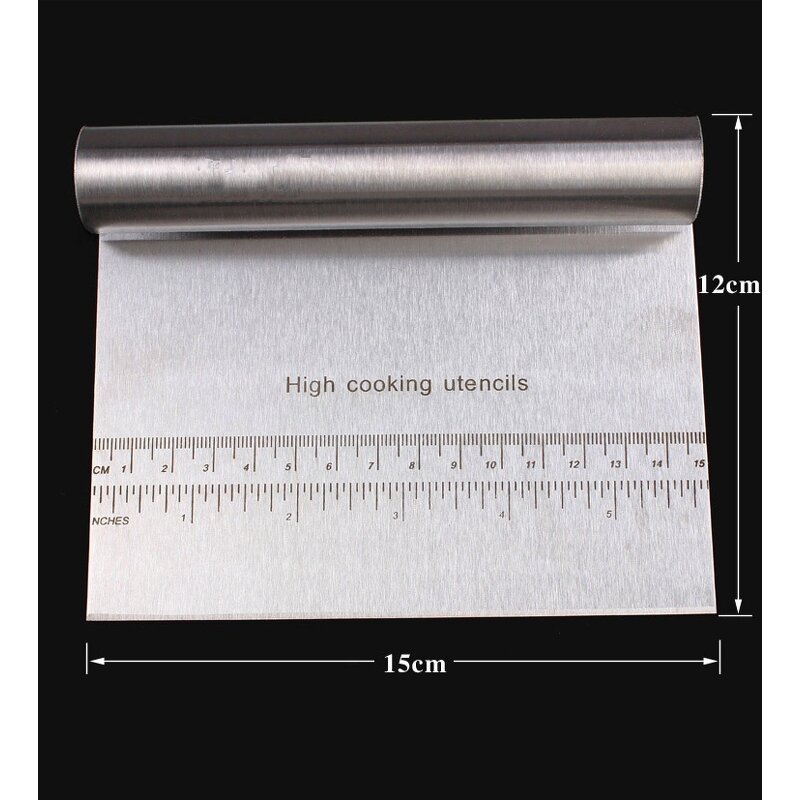 Stainless Steel Dough Scraper - Metal Cake Baking Tool Minimum Order 2pcs
