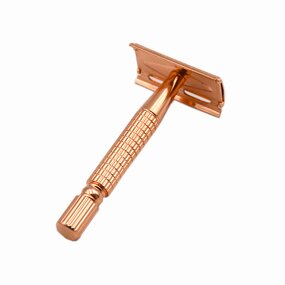 Double Blade Razor - Gold Private Label Stainless Steel Barber Shaving Tool