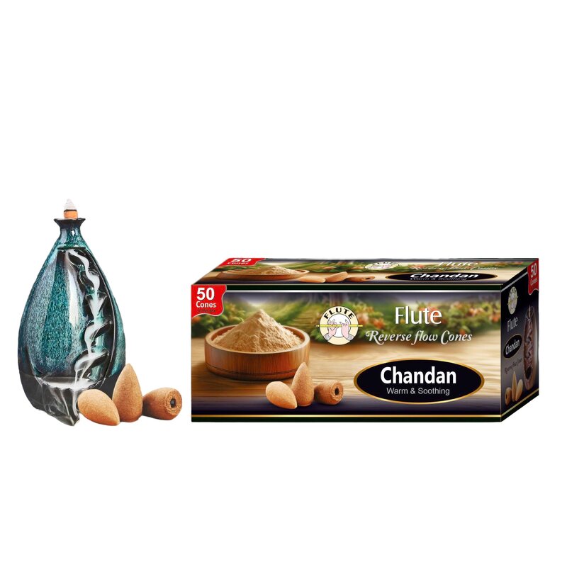 Backflow Incense Cone Tower - Yoga Lotus Waterfall Aromatherapy Diffuser Tool