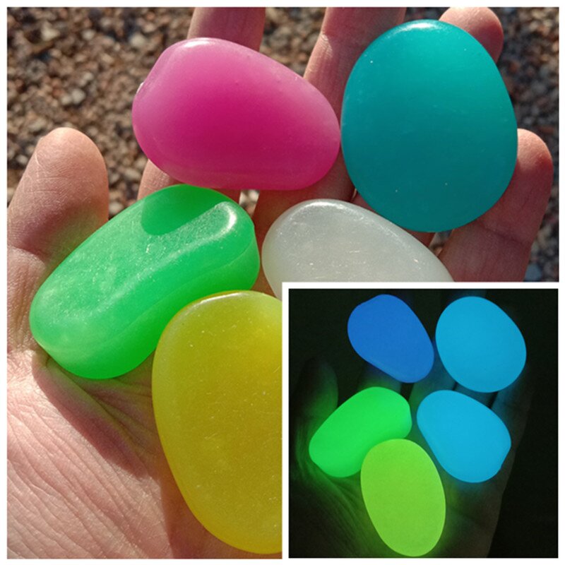 Glow in the Dark Stone - Wholesale 4.5cm Luminous Pebble Outdoor Garden Decor