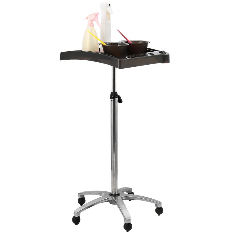 Hair Extension Salon Cart - Height Adjustable Tray Home Beauty Storage Tool