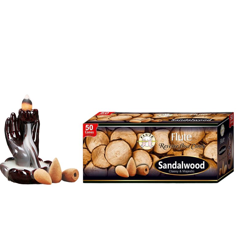 Backflow Incense Cone Tower - Yoga Lotus Waterfall Aromatherapy Diffuser Tool