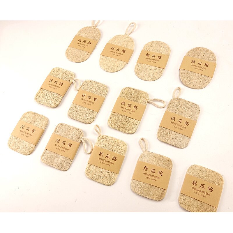 Biodegradable Loofah Sponge - Natural Kitchen Dish Scouring Pad Eco-Friendly Tool