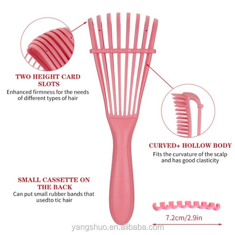 Eight-Claw Massage Comb - Multifunctional Salon Curly Plastic Straightening Tool