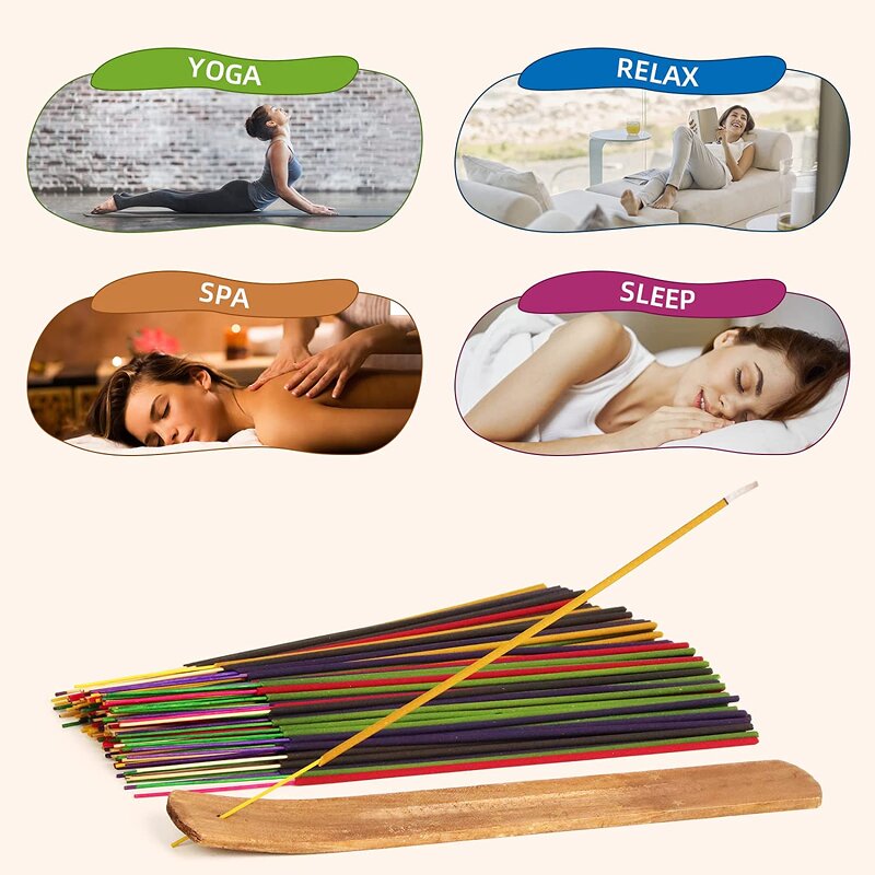 Unscented Incense Stick - Hem Sandalwood Bamboo Aromatherapy Fragrance Tool