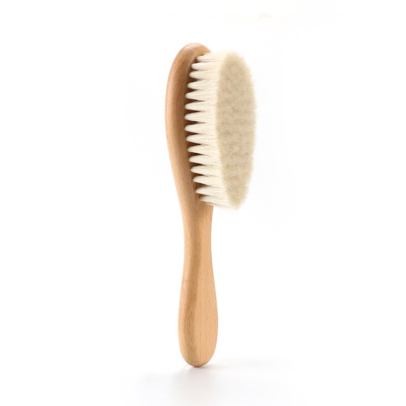 Baby Hair Brush Set - Sustainable Wood Comb Grooming Newborn Care Tool
