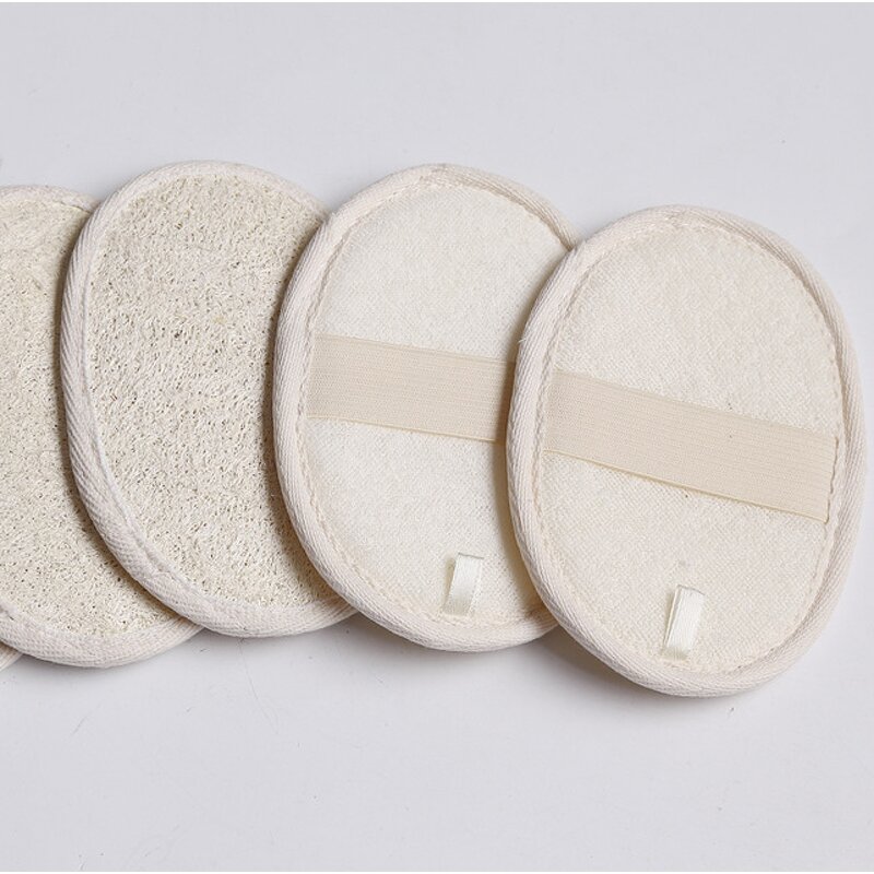 Loofah Sponge Pad - Modern Natural Exfoliating Shower Body Scrubber Tool