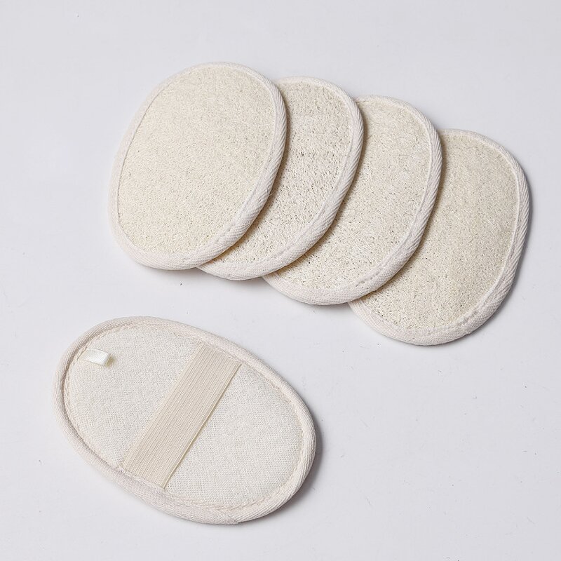 Loofah Sponge Pad - Modern Natural Exfoliating Shower Body Scrubber Tool