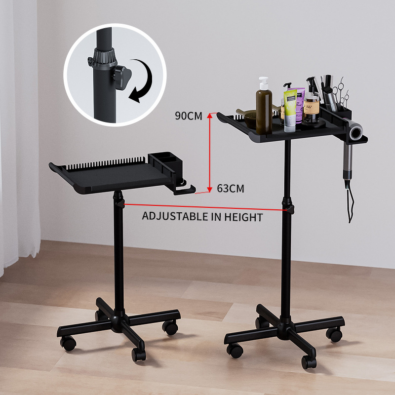 Salon Hairdressing Cart - Direct Supply Metal Armrest Beauty Storage Tool