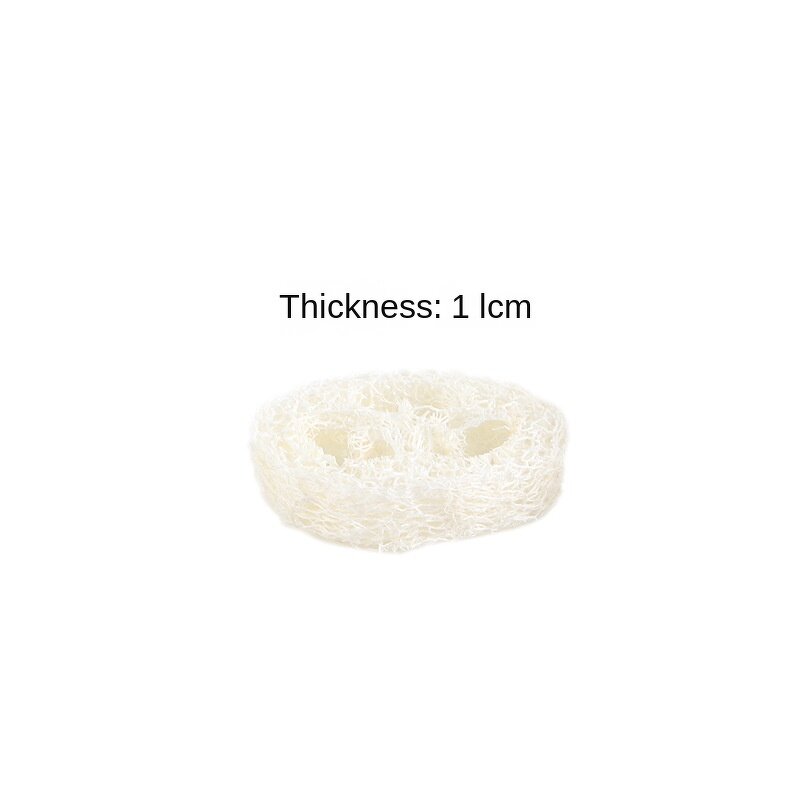 Loofah Soap Holder - Household Oval Natural Slice DIY Facial Cleaner Sponge