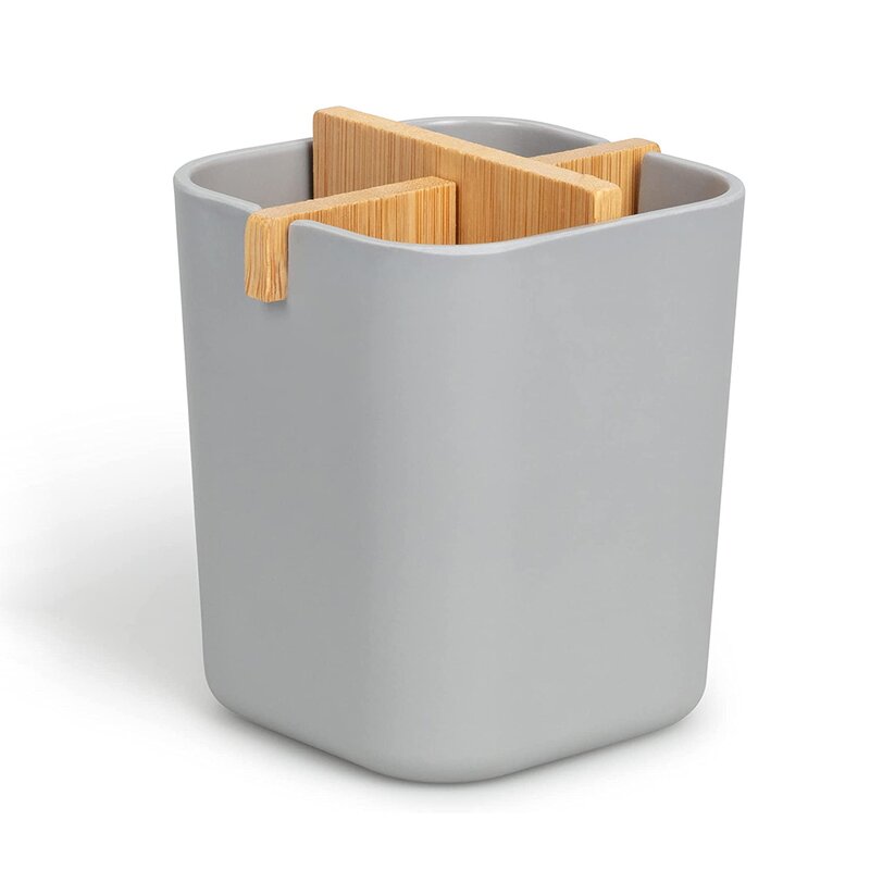Bamboo Toothbrush Holder - Biodegradable Fibre Compostable Bathroom Cup Tool