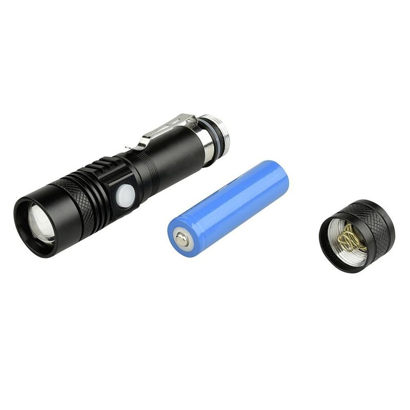 Mini LED Flashlight - Portable Powerful Pen Clip Super Bright Torch Tool