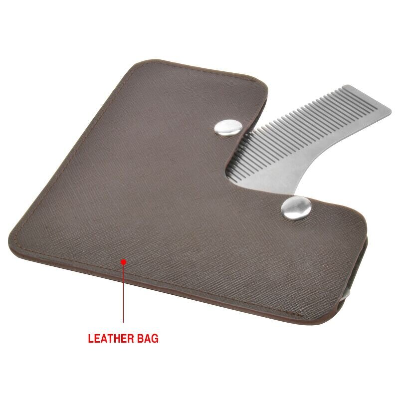Steel Beard Comb - Laser Private Label Common Shaping Metal Grooming Tool