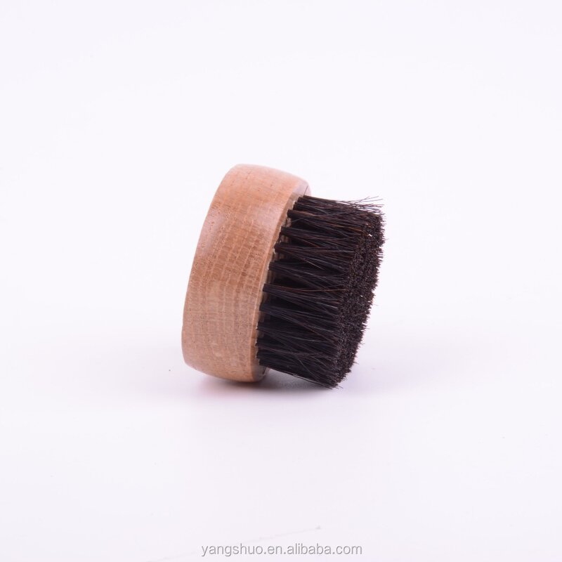 Men Beard Brush Set - Great Gift Compact Wooden Horse Bristle Laser Tool