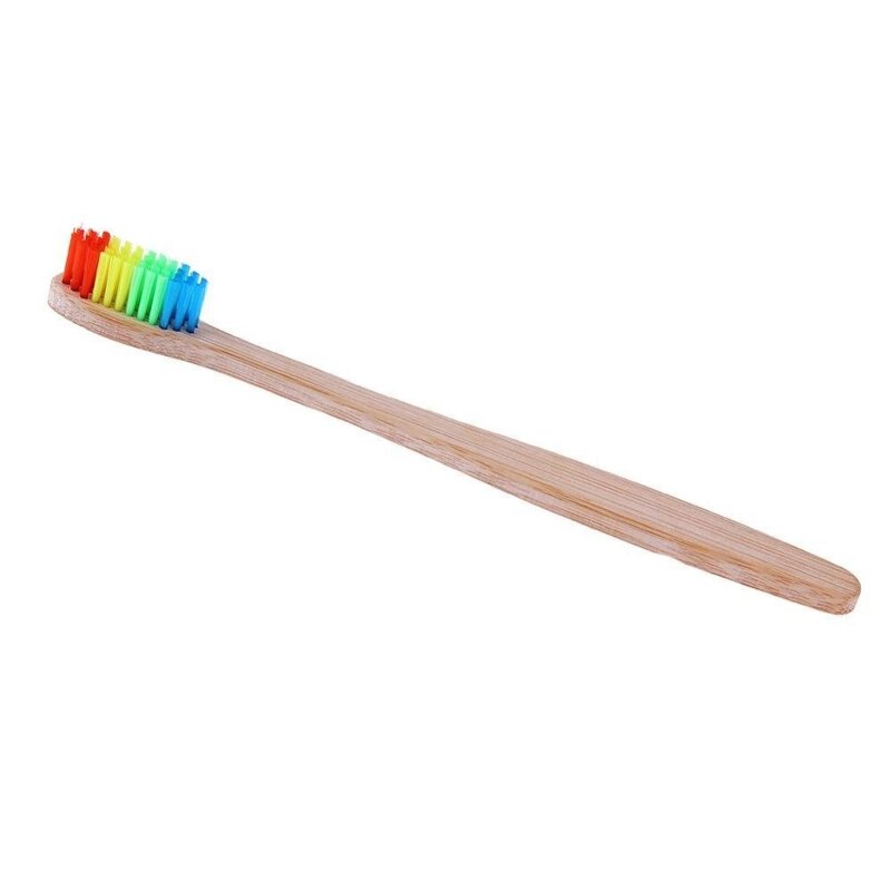 Bamboo Toothbrush - 100% Biodegradable Rainbow Eco-Friendly Dental Tool