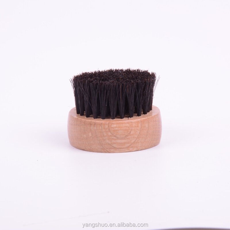 Men Beard Brush Set - Great Gift Compact Wooden Horse Bristle Laser Tool