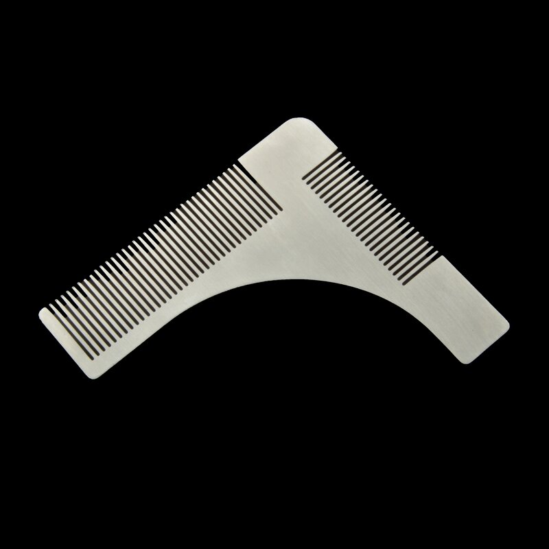 Steel Beard Comb - Laser Private Label Common Shaping Metal Grooming Tool