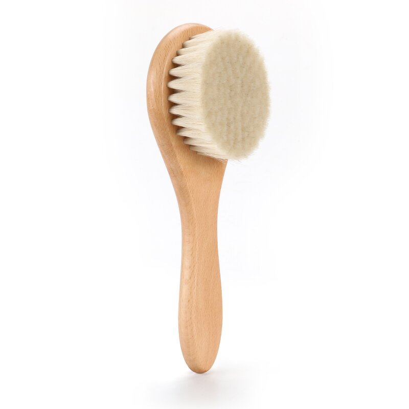 Baby Hair Brush Set - Sustainable Wood Comb Grooming Newborn Care Tool