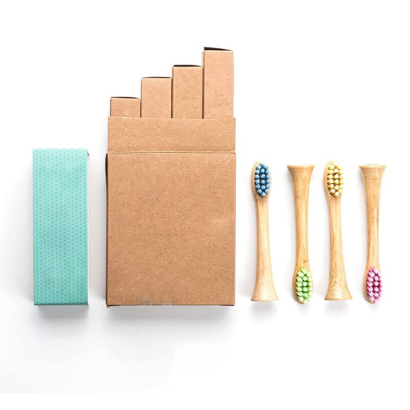 Bamboo Electric Brush Head - Biodegradable Eco-Friendly Replacement Dental Tool