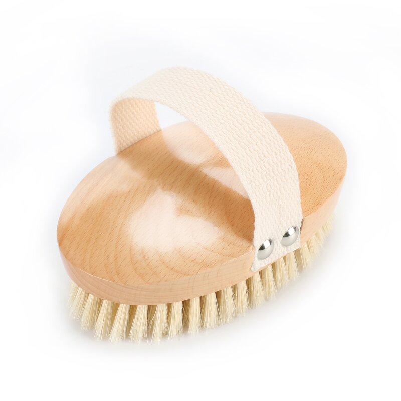 Horsehair Bath Brush - Manufacturer Custom Logo Soft Exfoliating Body Back Tool