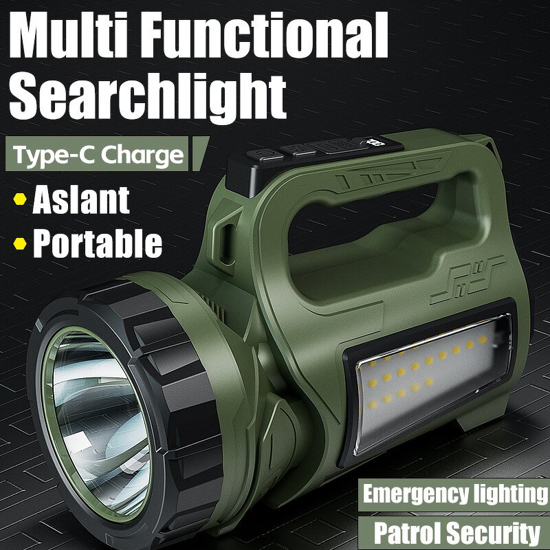SuperBright LED Flashlight - USB Charged Camping Emergency Convoy Searchlight