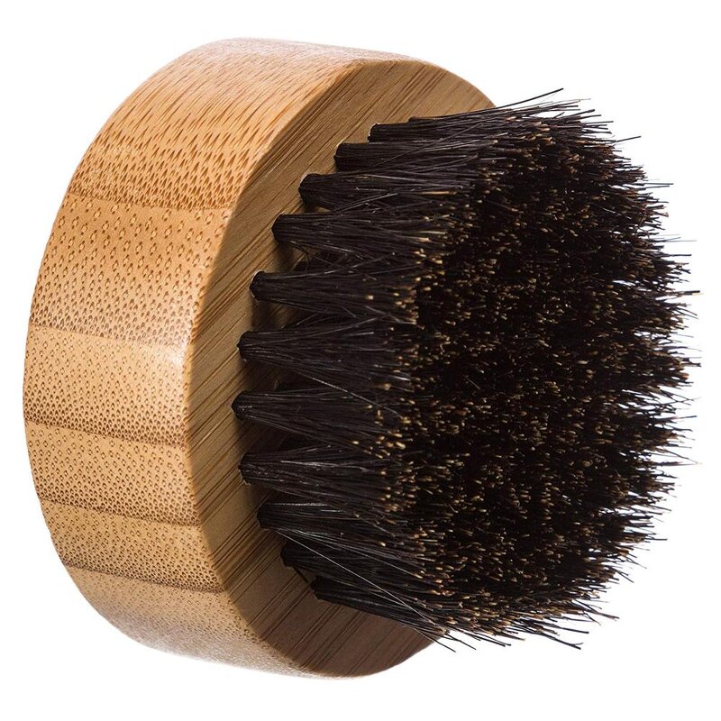 Bamboo Shaving Brush - Wholesale Round Tin Box Pack Men Beard Oil Tool