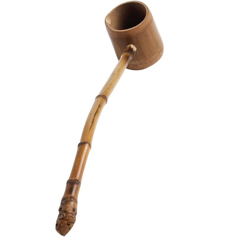 Bamboo Water Ladle - Long Handle Dipper Home Kitchen Garden Tea Ceremony Tool