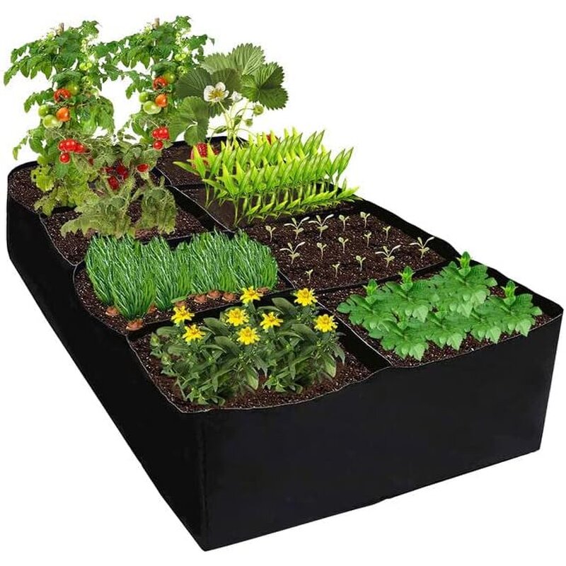 Felt Raised Garden Bed - Fabric Planting Bag for Flower Plant Growth Gardening Tool