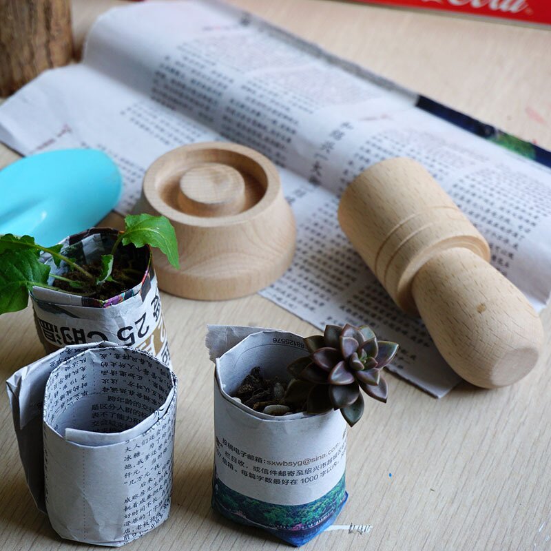 DIY Paper Plant Pot Maker - Biodegradable Eco-Friendly Seedling Starter Garden Tool