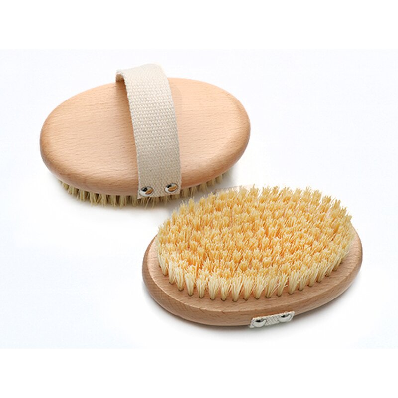 Horsehair Bath Brush - Manufacturer Custom Logo Soft Exfoliating Body Back Tool