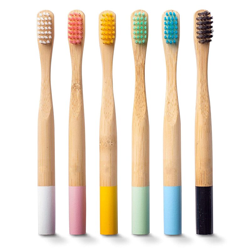 Bamboo Toothbrush - Wholesale Adult Child Activated Charcoal Medium Bristle