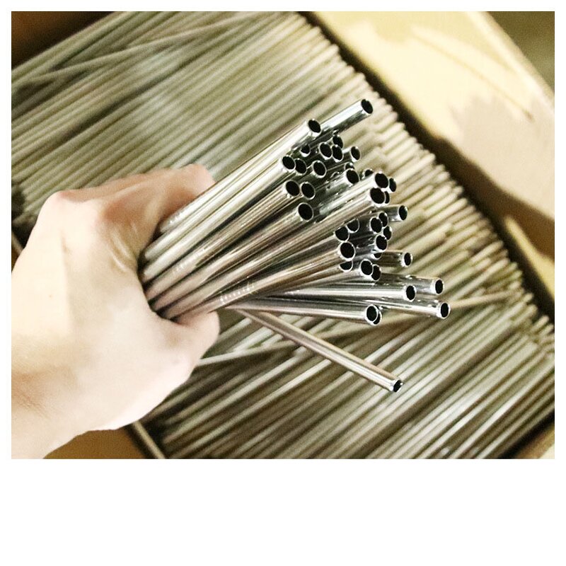 Stainless Steel Straw - Eco-Friendly 215mm Reusable Bar Accessory Custom Logo