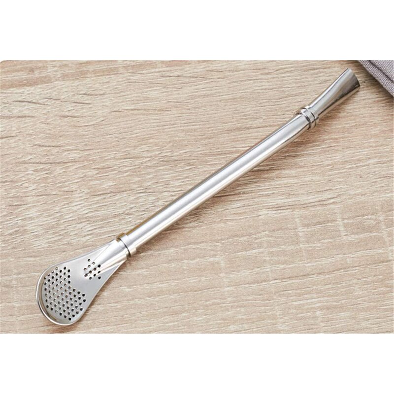 Yerba Mate Straw - Reusable Stainless Steel Bubble Tea Bar Mat Spoon Tool