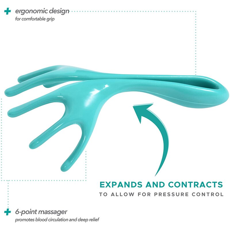 Plastic Scalp Massager - Handheld Tingler Deep Relaxation Head Hair Stimulator