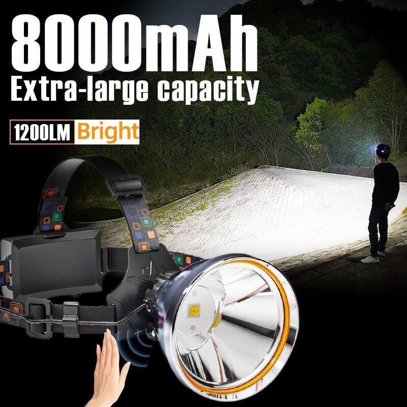 Outdoor LED Headlamp - Rechargeable 1000Lm Waterproof Camping Fishing Tool